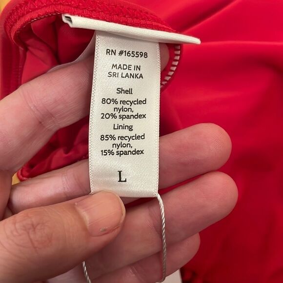 Andie‎ The Tulum One Piece Swimsuit Cherry Red size L NWT - Picture 6 of 7